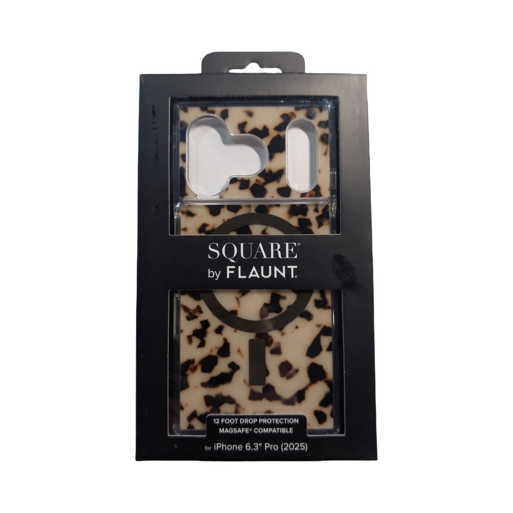 Oo1-P FLAUNT Square Case w/MagSafe Apple iPhone 17 PRO Blonde Tortoise Shell  ⬇️